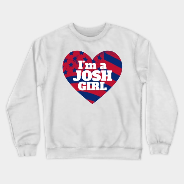 Im a Josh Kiszka Girl Greta Van Fleet Fan GVF Girlfriend Crewneck Sweatshirt by PauLeeArt